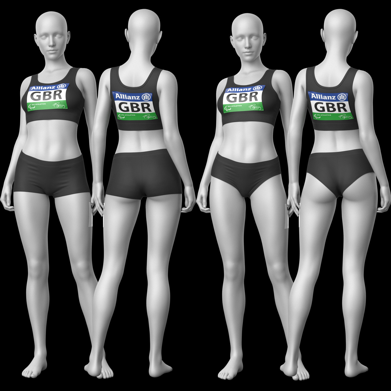 Female Athlete Set G8 by N/A