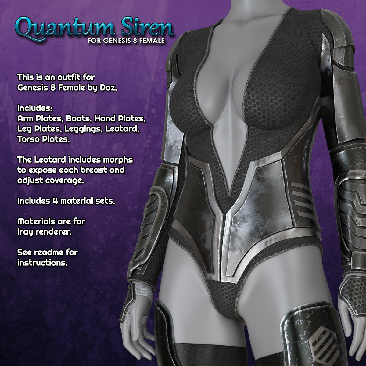 Exnem Quantum Siren for Genesis 8 Female by N/A