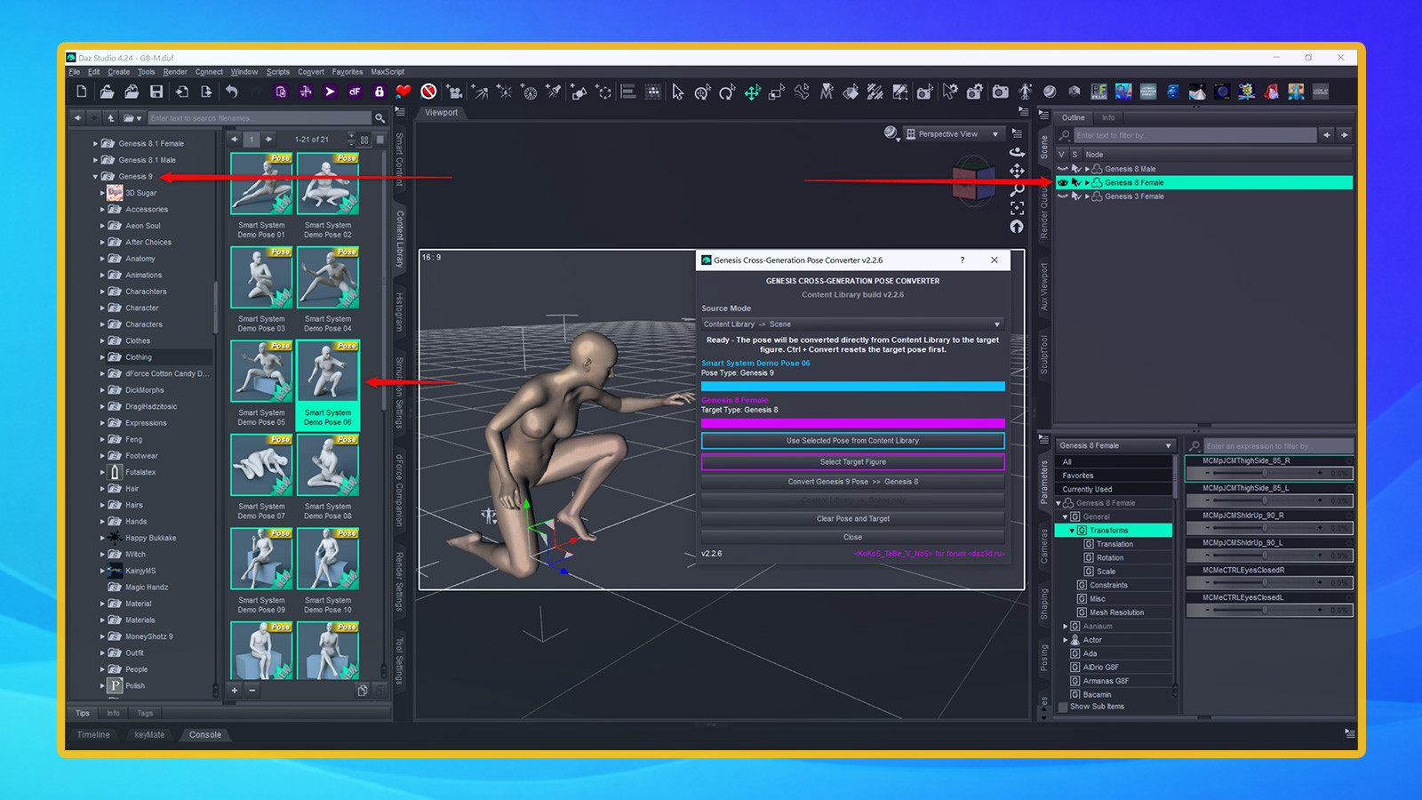 Genesis Cross-Generation Pose Converter 2.3.1 by N/A
