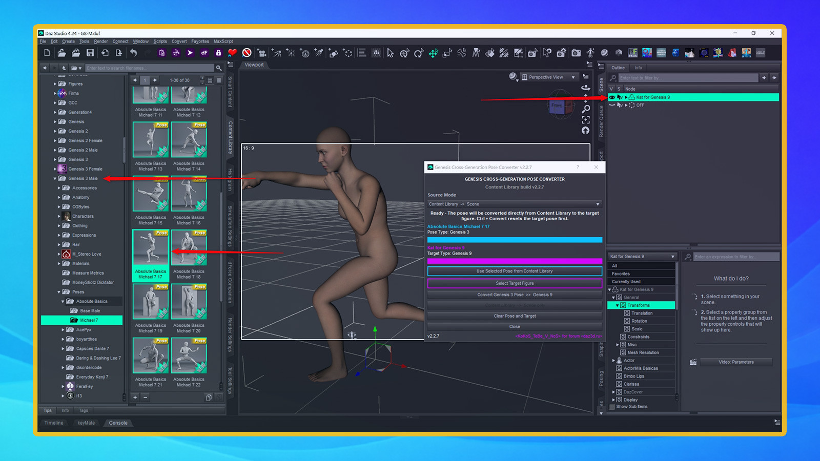 Genesis Cross-Generation Pose Converter 2.3.1 by N/A