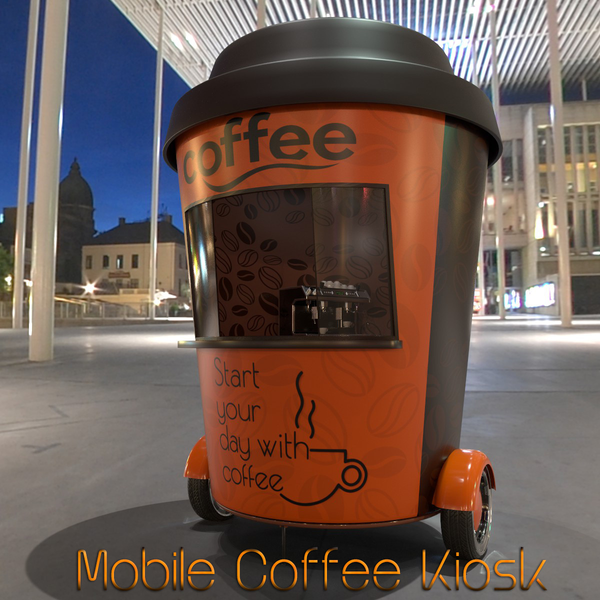 AJ Mobile Coffee Kiosk by N/A