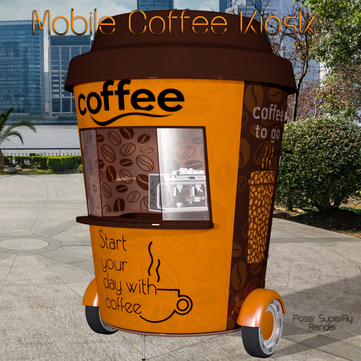 AJ Mobile Coffee Kiosk by N/A
