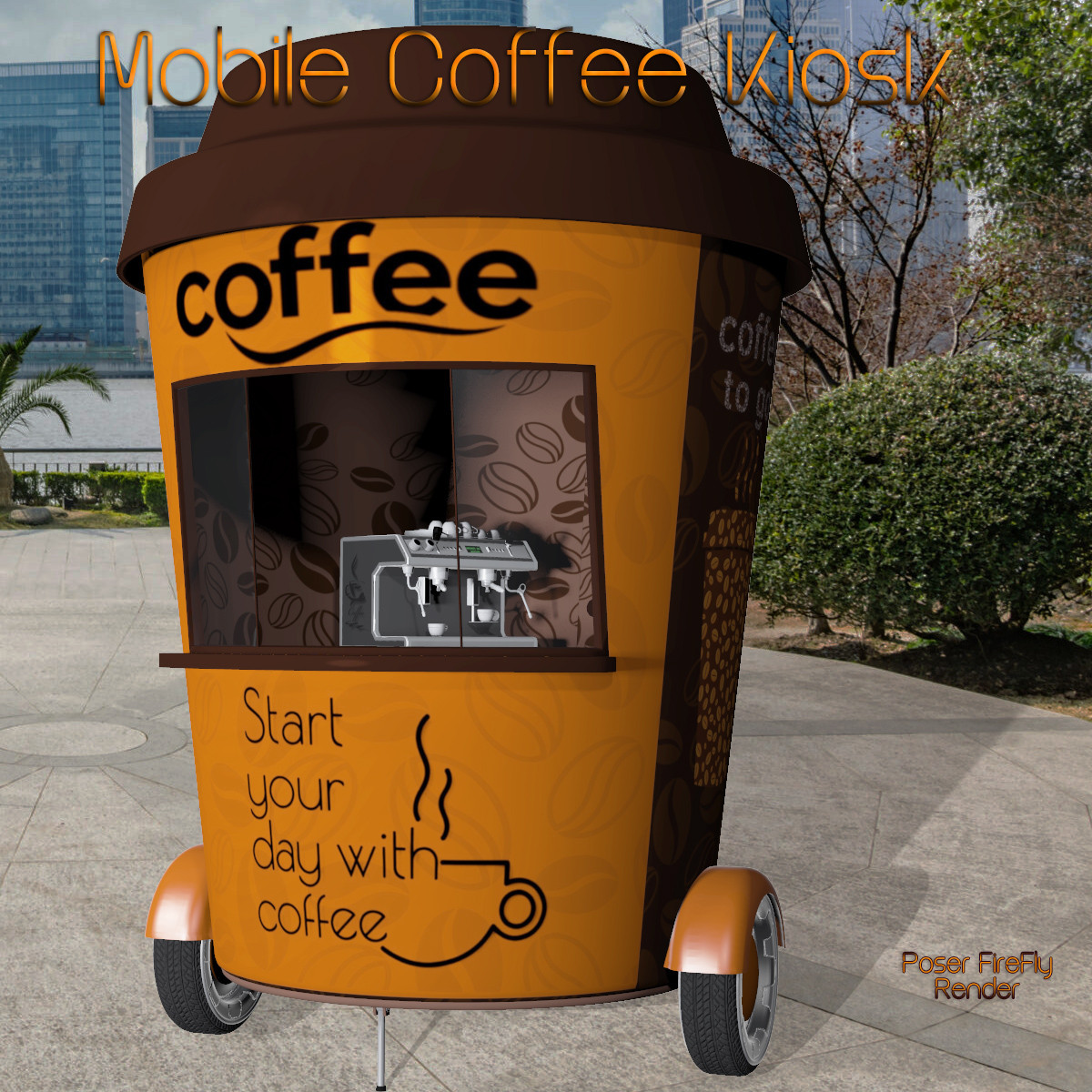 AJ Mobile Coffee Kiosk by N/A