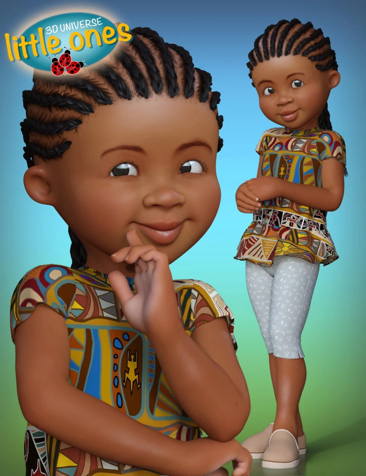 Little Ones (African Female) for Genesis 3 Female by N/A