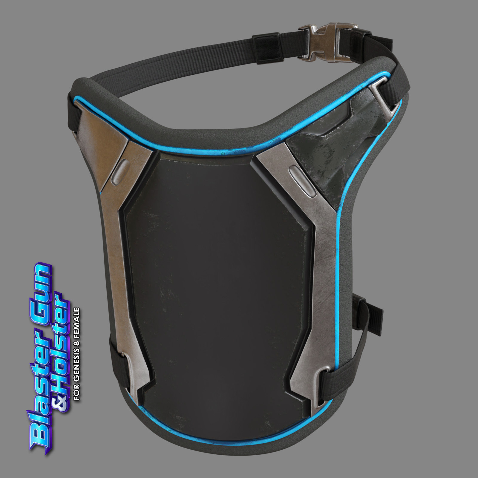 Exnem Blaster Gun & Holster for Genesis 8 Female by N/A