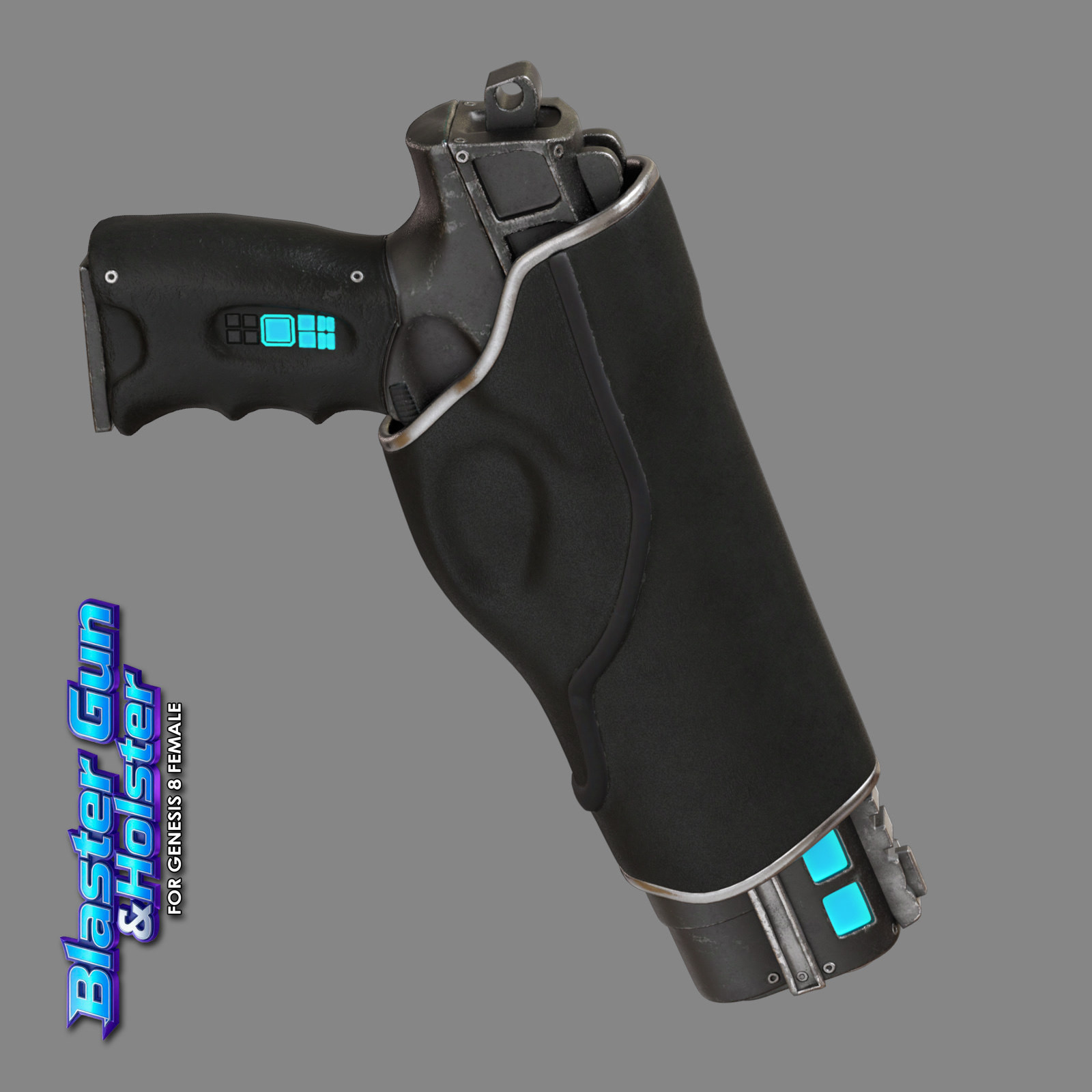 Exnem Blaster Gun & Holster for Genesis 8 Female by N/A