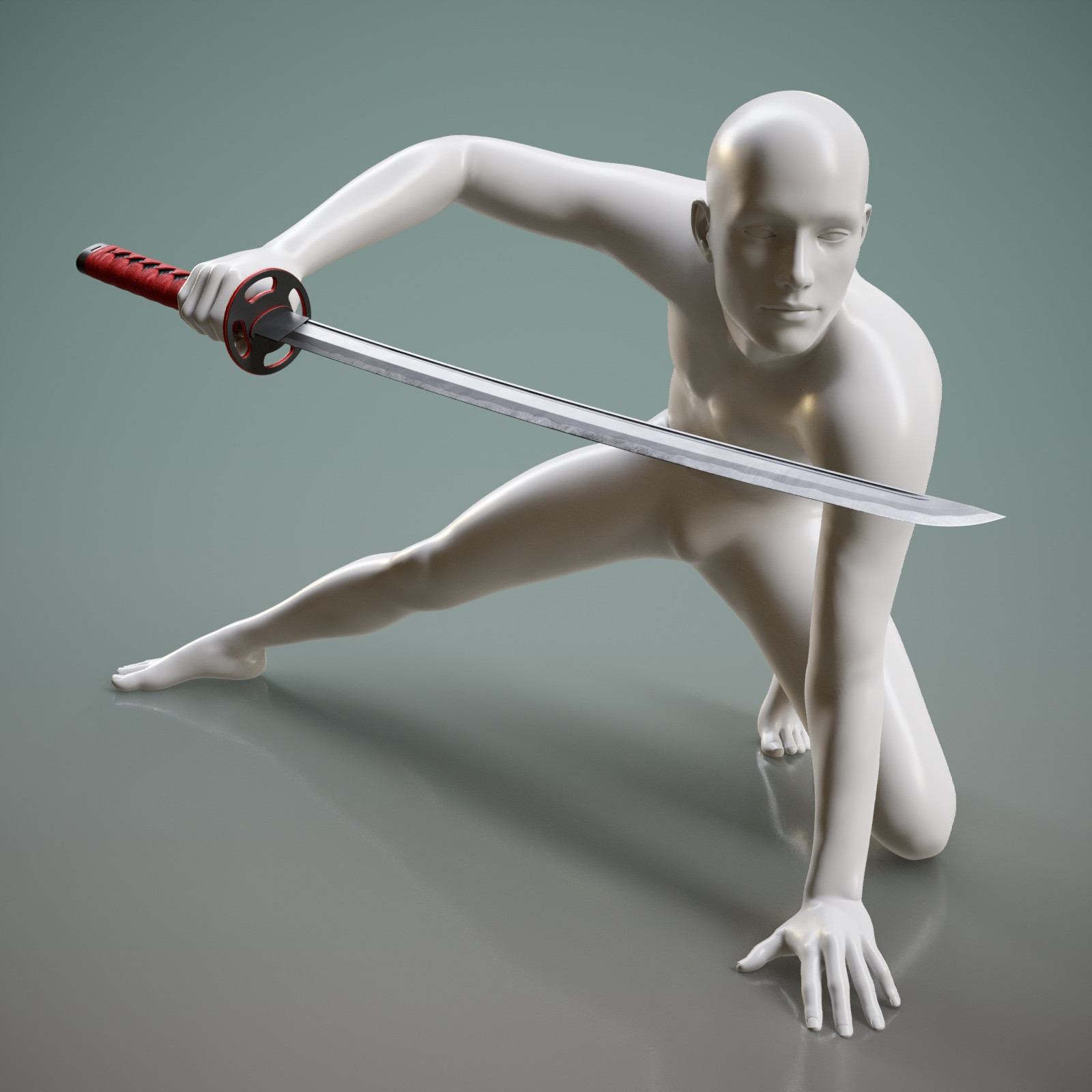Modern Katana Blade Prop and Poses G8 G9 by N/A