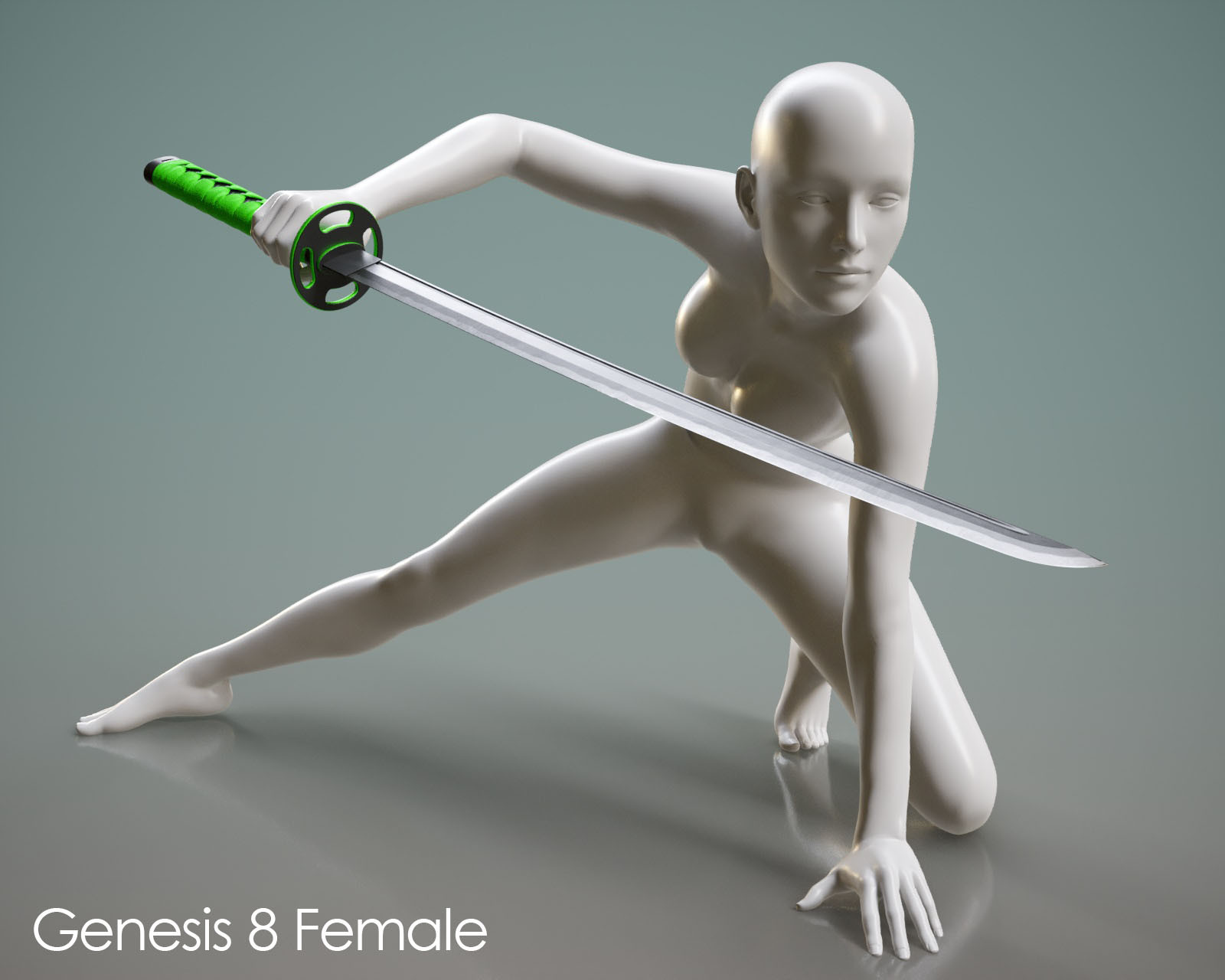 Modern Katana Blade Prop and Poses G8 G9 by N/A