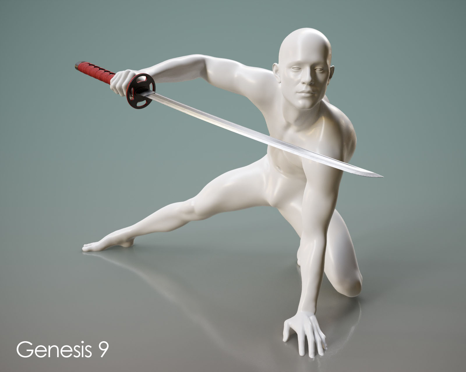 Modern Katana Blade Prop and Poses G8 G9 by N/A