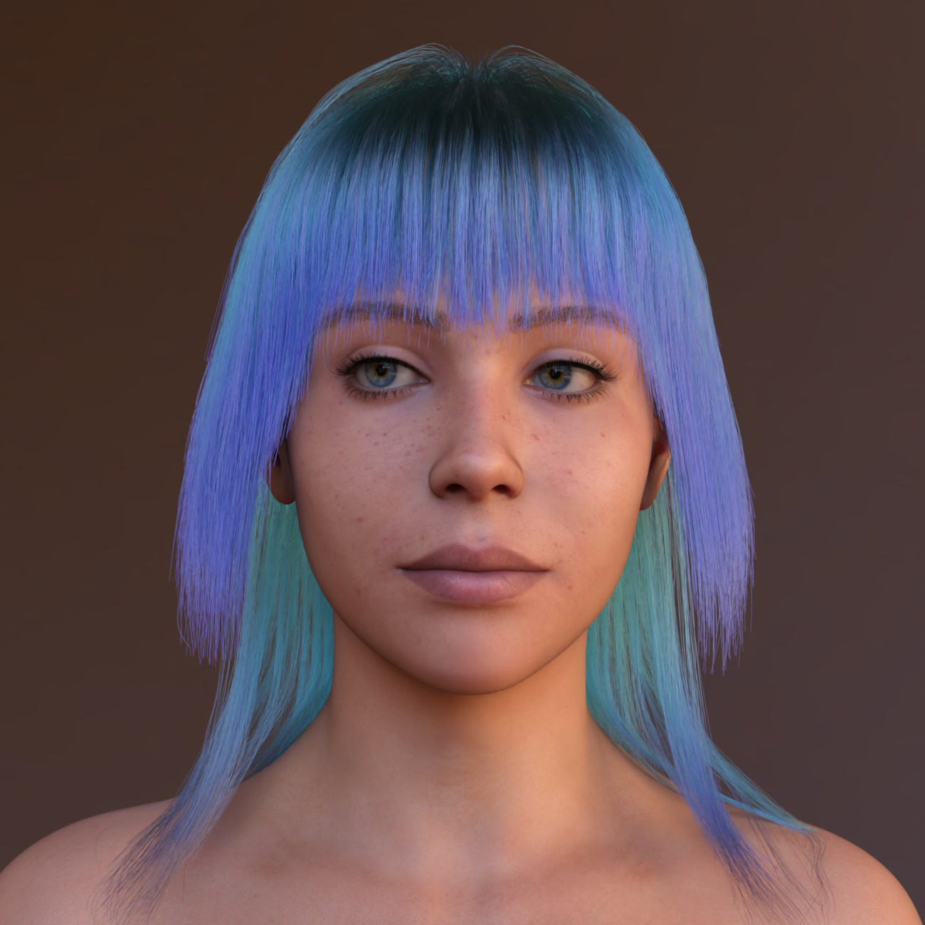 ATG Midlength Hair 004 for Genesis 9 and 8.x Male/Female by N/A