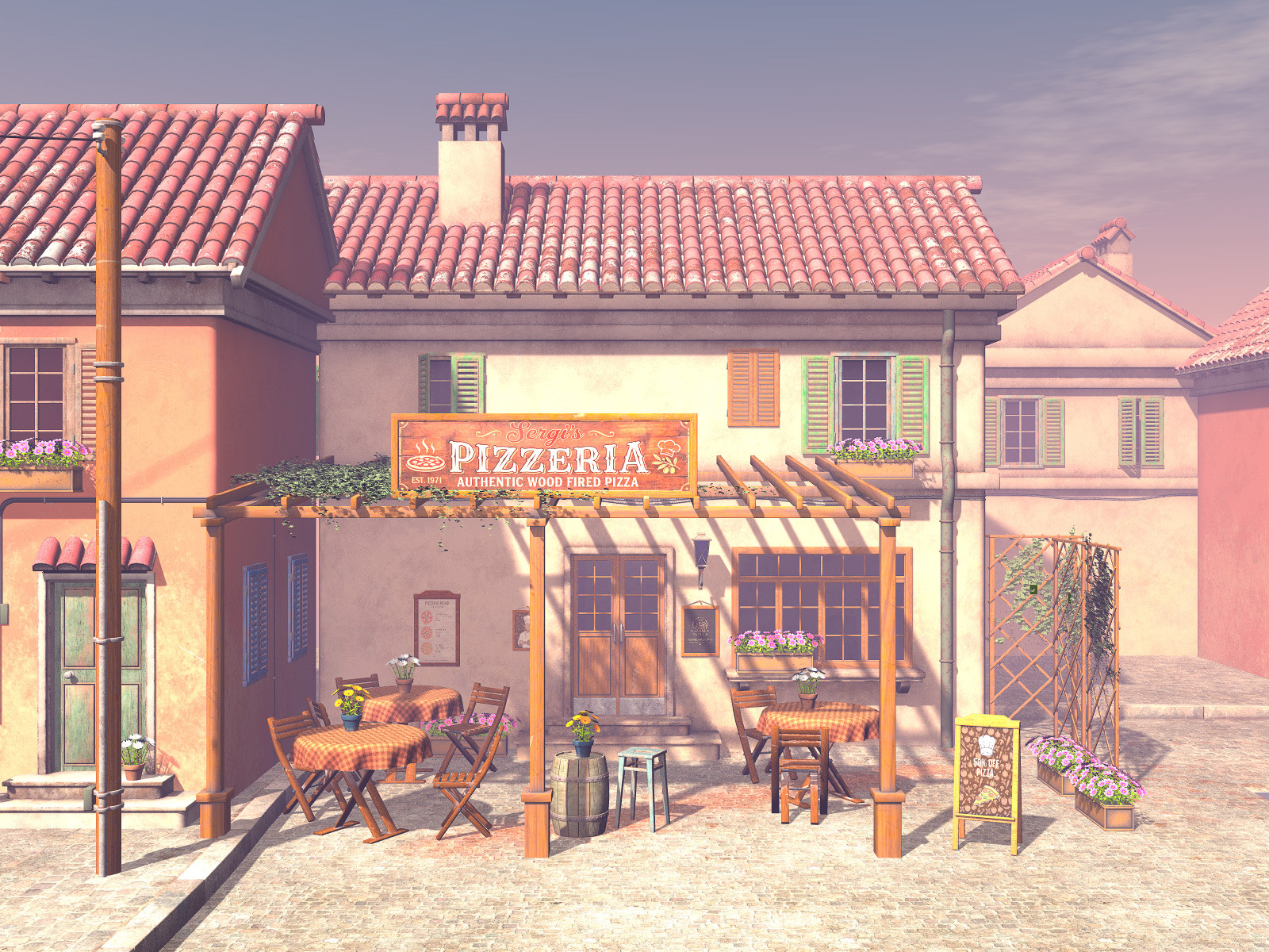 Cozy Pizzeria for Poser by N/A