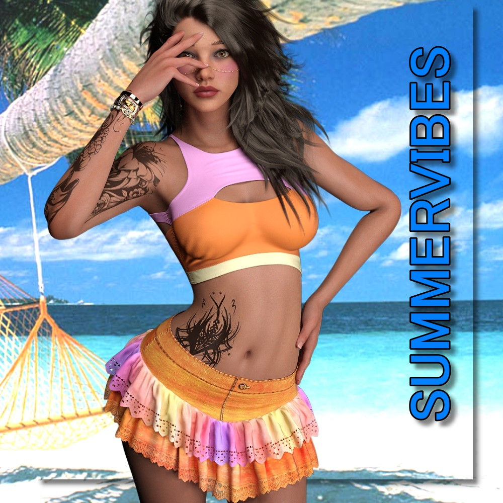 ST13 Summervibes Arizona Miniskirt by N/A