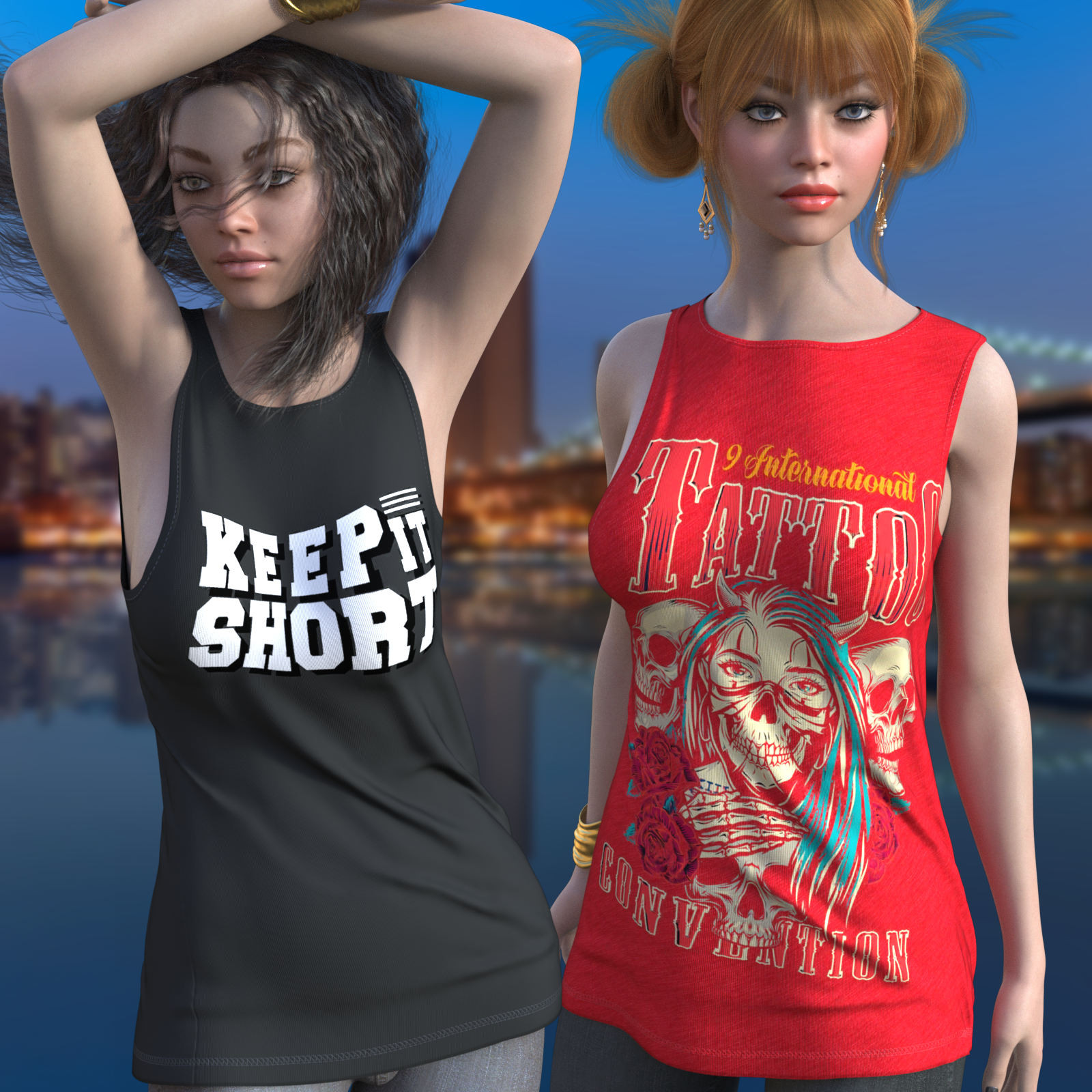 DA-Boyfriend for dForce Boyfriend Workout Shirt Genesis8-8.1 Female by lilflame by N/A