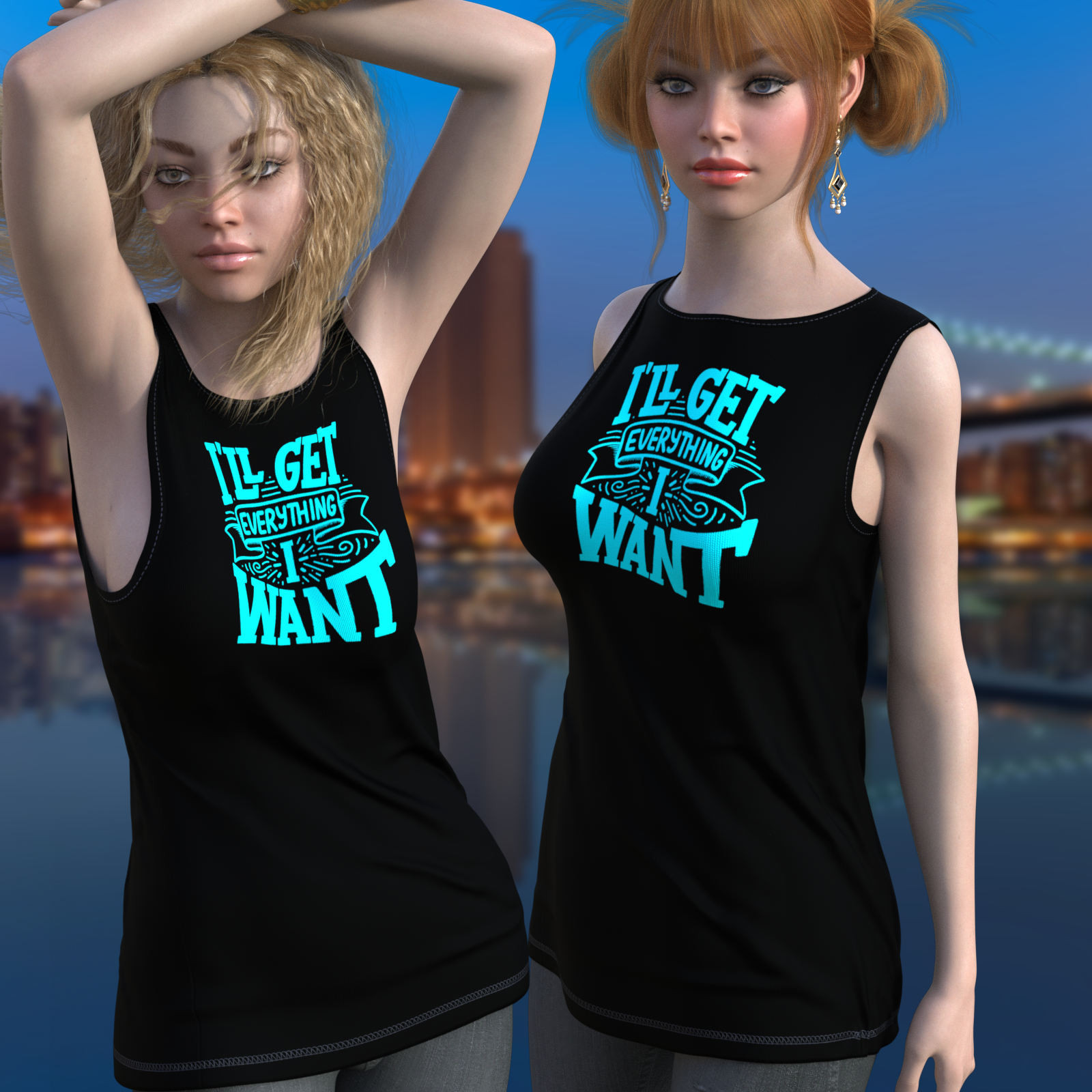 DA-Boyfriend for dForce Boyfriend Workout Shirt Genesis8-8.1 Female by lilflame by N/A