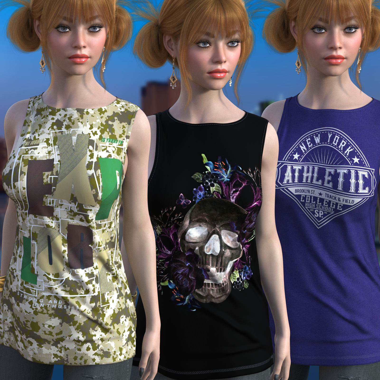 DA-Boyfriend for dForce Boyfriend Workout Shirt Genesis8-8.1 Female by lilflame by N/A