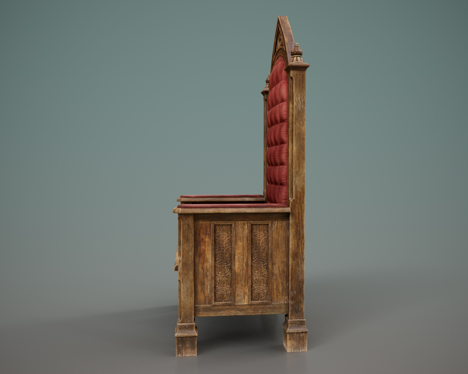Medieval Wooden Throne Prop and Poses G8 G9 by N/A