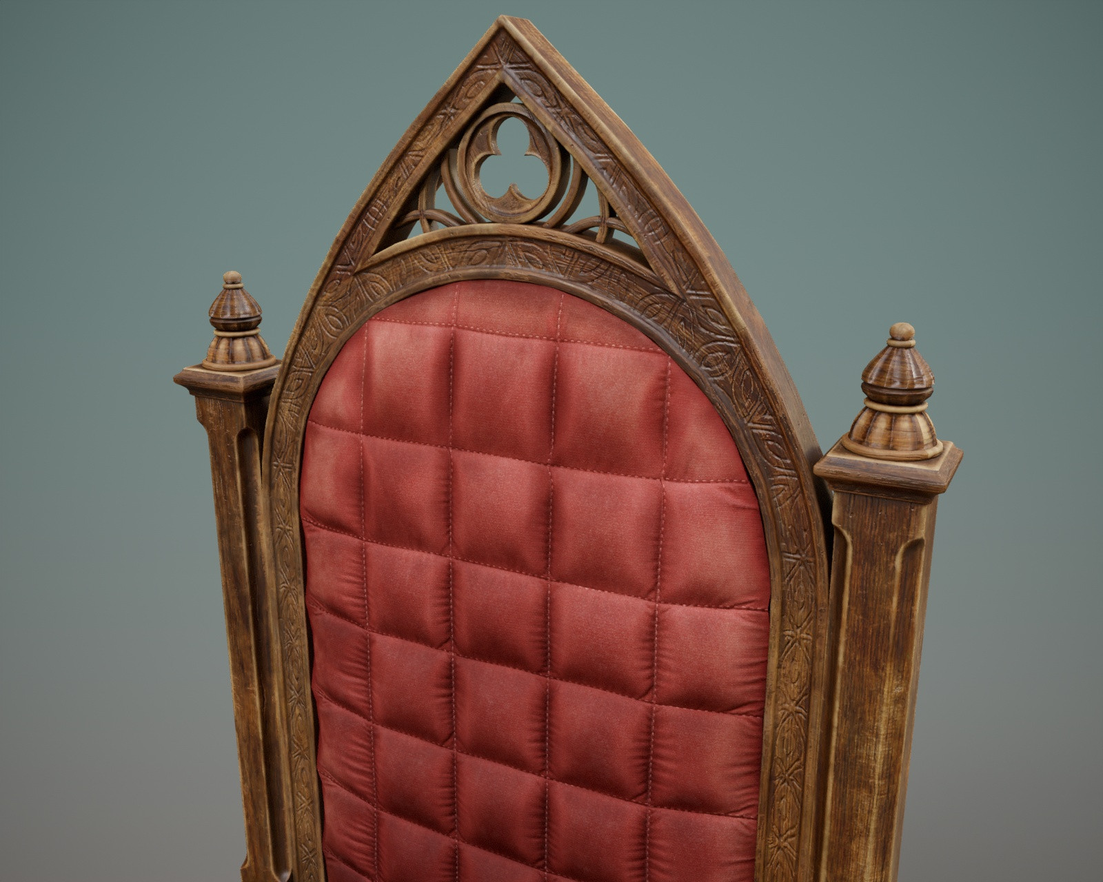 Medieval Wooden Throne Prop and Poses G8 G9 by N/A