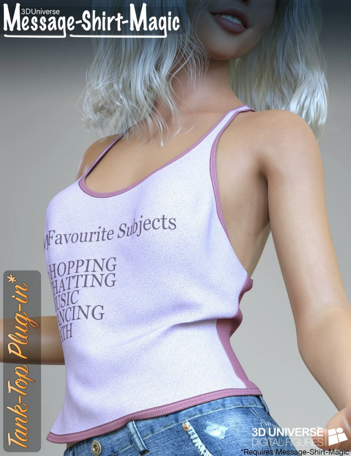 Message-Shirt-Magic Camisole Plugin for Genesis 8 Female by N/A
