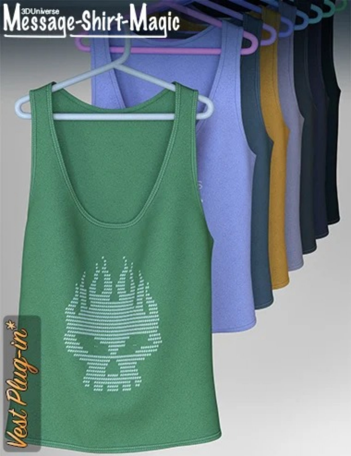 Message-Shirt-Magic Vest Plugin for Genesis 8 Female by N/A