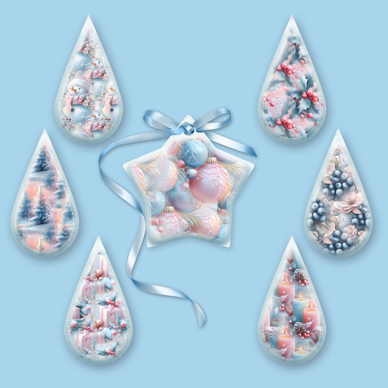 Styles noel bleu by N/A
