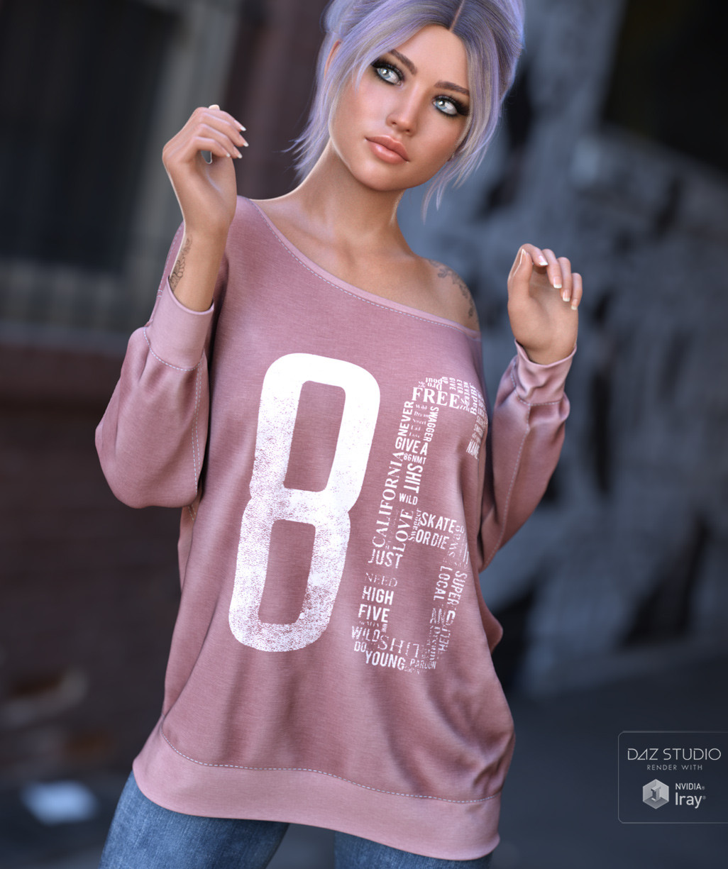 dForce Oversized Weekend Top G8FG8.1F G9 by N/A