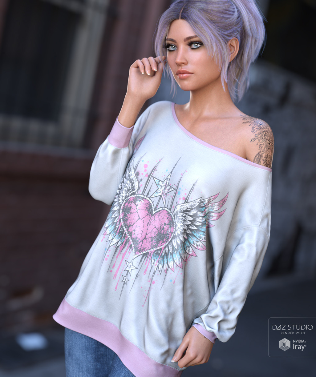 dForce Oversized Weekend Top G8FG8.1F G9 by N/A