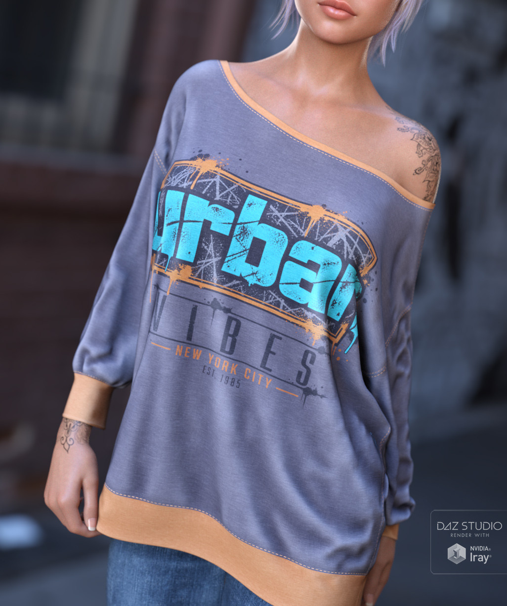 dForce Oversized Weekend Top G8FG8.1F G9 by N/A
