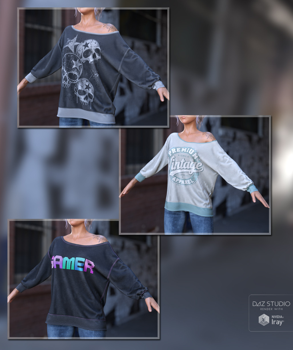 dForce Oversized Weekend Top G8FG8.1F G9 by N/A
