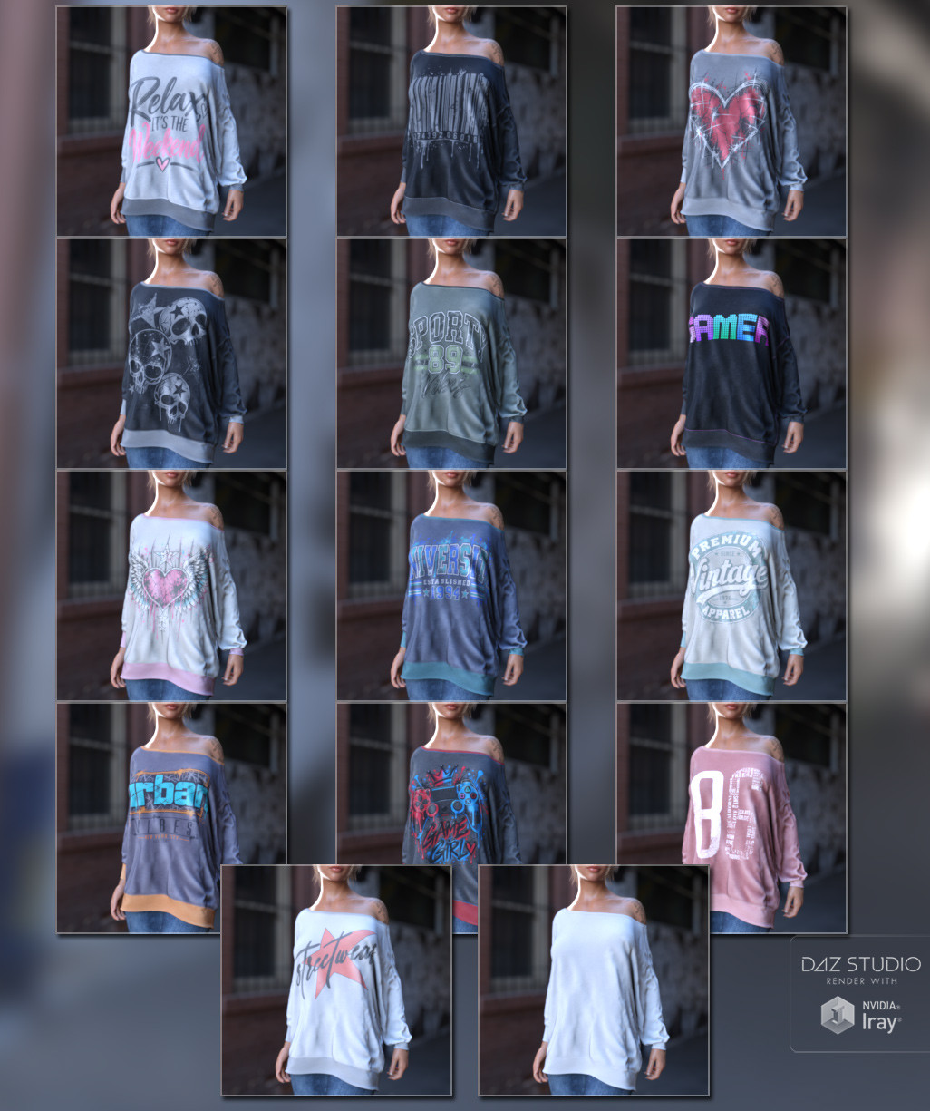 dForce Oversized Weekend Top G8FG8.1F G9 by N/A