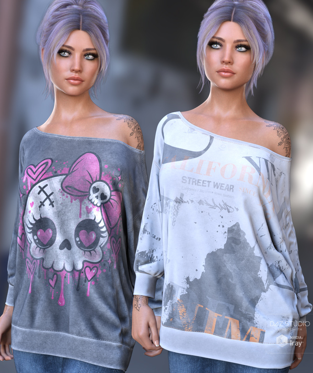 Trends Textures for dForce Oversized Weekend Top by N/A