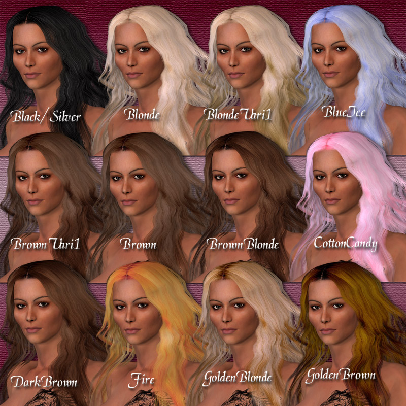 Aeris Hair Textures and MATs