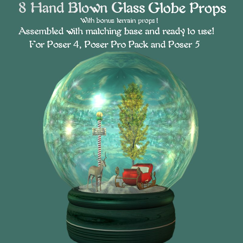 8 Handblown Glass Globes