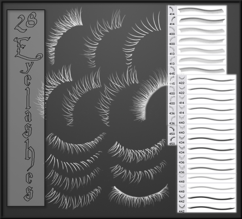 72 Brushes for Eyebrows, eyelashes and pubic hair