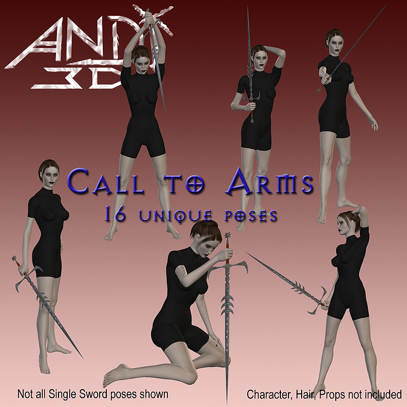 Andi3d Call To Arms Poses for V3