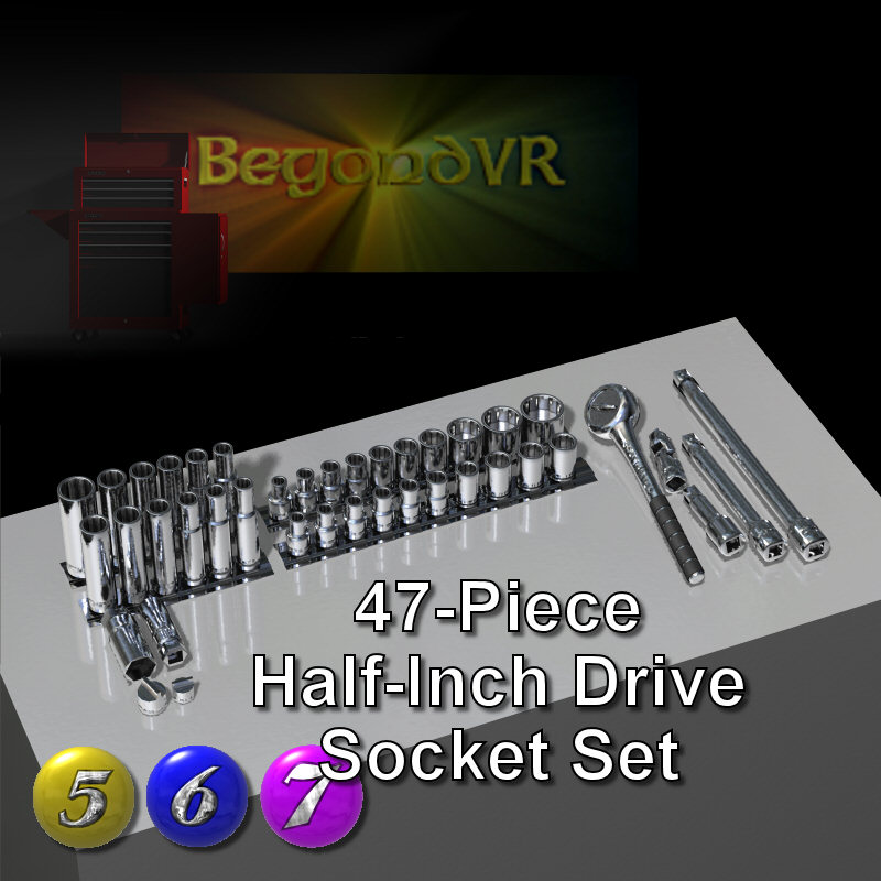 HalfInch Drive Socket Set Poser DAZ Themed BeyondVR