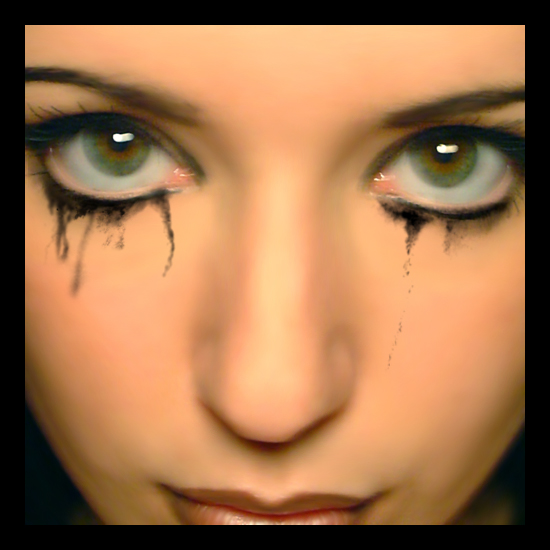 Bleeding Mascara PSD Files Themed 2D Raptura