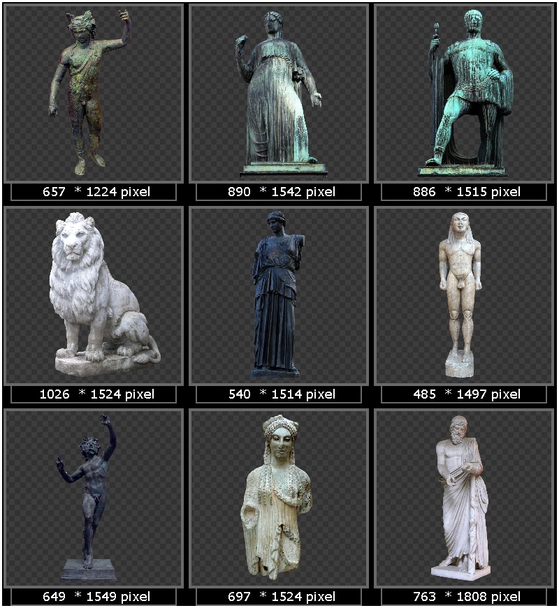 Primus Texture Editions vol.28 Statues Stone and Metal 2D kelc