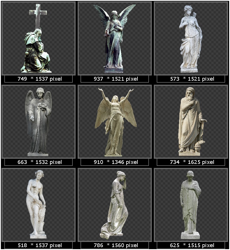 Primus Texture Editions vol.28 Statues Stone and Metal 2D kelc