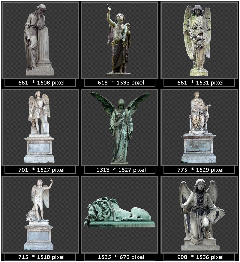 Primus Texture Editions vol.28 Statues Stone and Metal 2D kelc