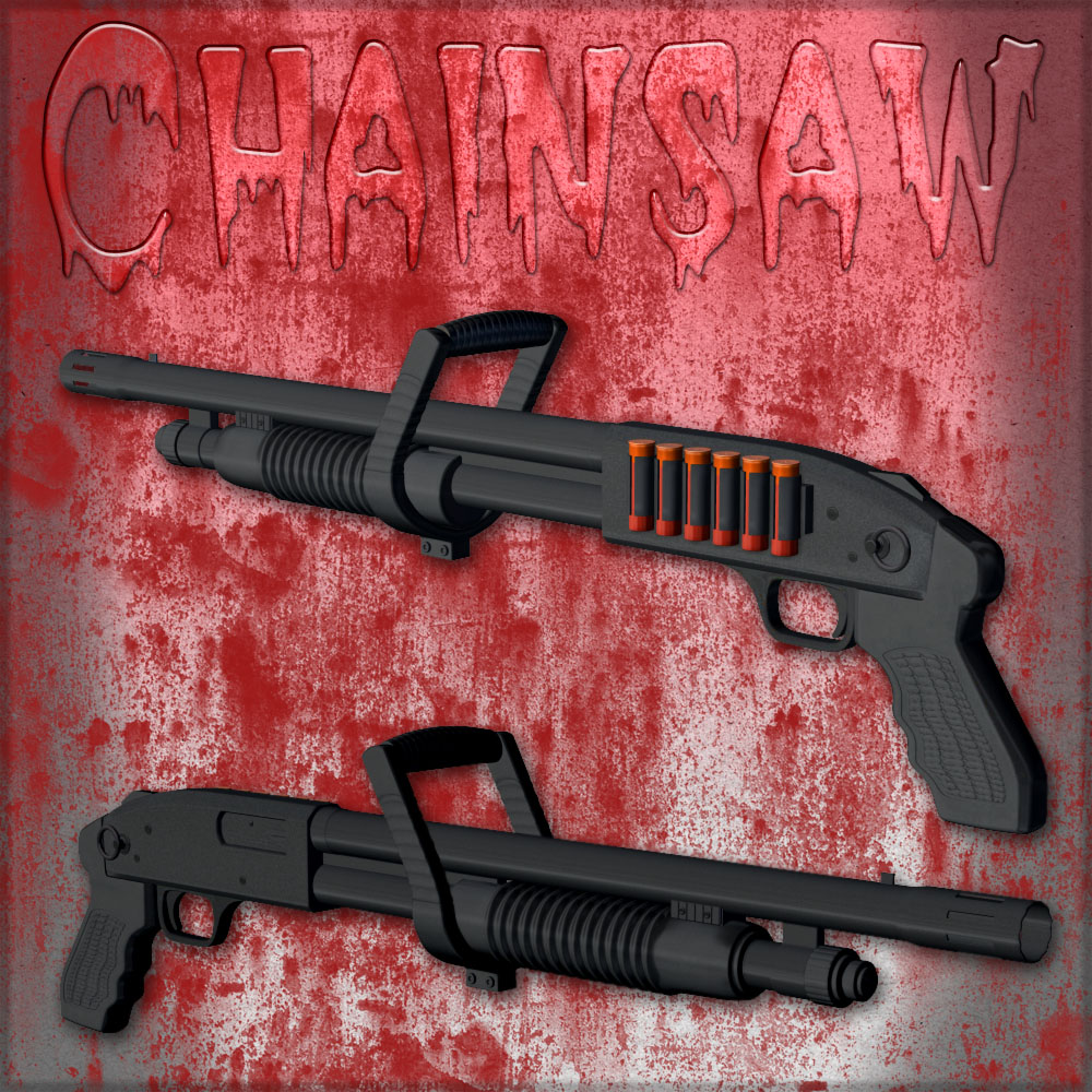 Chainsaw Shotgun Set 3D Models Richabri