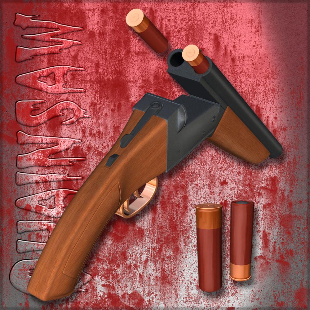Chainsaw Shotgun Set 3D Models Richabri