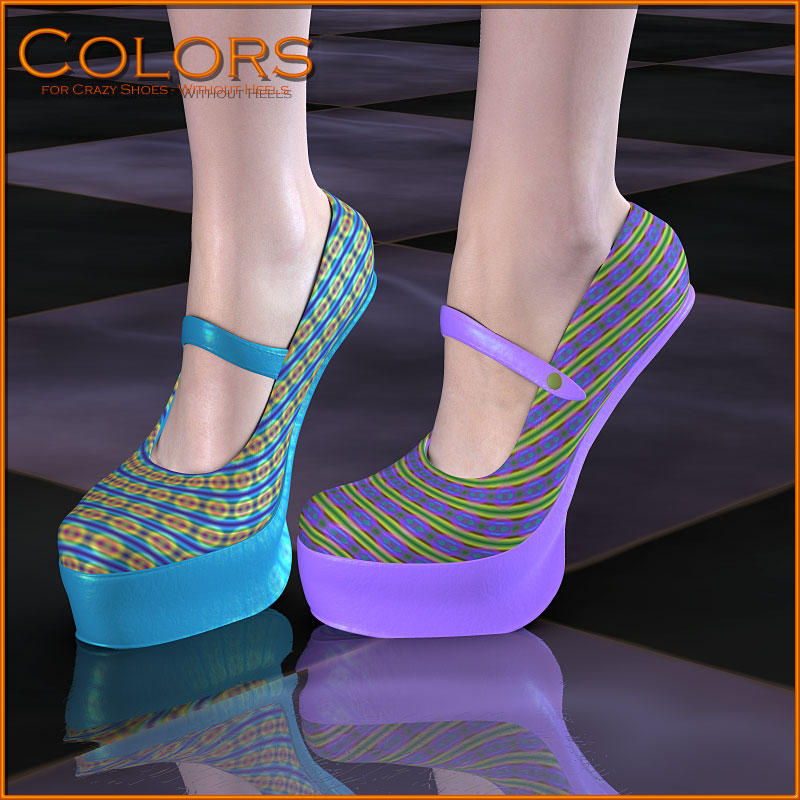 Colors for Crazy Shoes Without Heels Poser Danmoria
