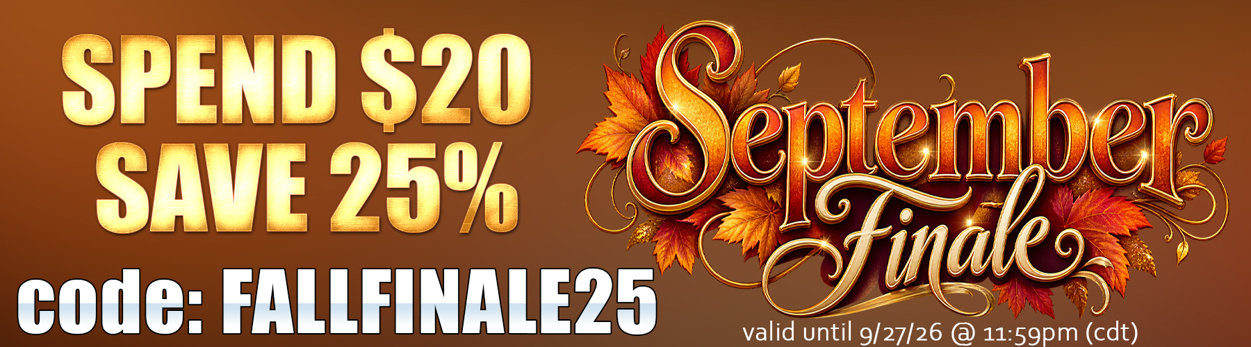 September Final Weekend Coupon