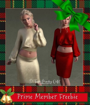 D-Force Monday Outfit for Genesis 9/V9